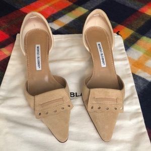 *Final Price* Manolo Blahnik Camel Suede EUC